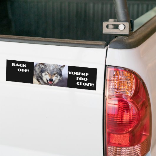 Terug Bumpersticker (Op Truck)