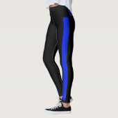 TERUG DE BLAUWE Blauwe streep leggings (Links)