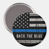 Terug de blauwe dunne blauwe lijn Magnet Magneet (Voorkant / Achterkant)