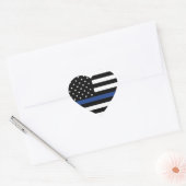 Terug De Blauwe Hart Stickers, Glossy Sticker (Envelop)