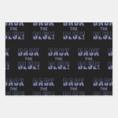 TERUG DE BLAUWE REEKS INPAKPAPIER VEL (Voorkant)