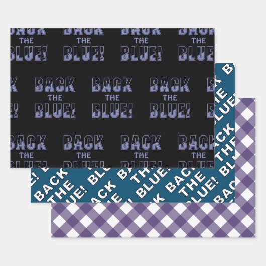 TERUG DE BLAUWE REEKS INPAKPAPIER VEL (Set)