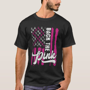 Terug De K Borst Cancer Awareness USA Flag S T-shirt