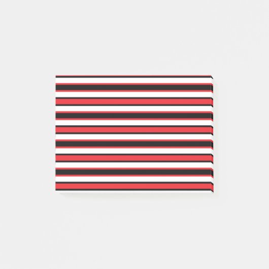 Terug en Forth Black en Red Post-it® Notes (Voorkant)