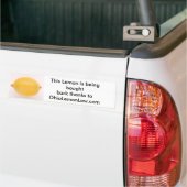 Terug gekocht Lemon Bumpersticker (Op Truck)
