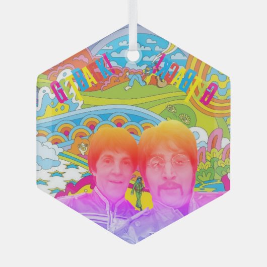 Terug! Glazen Ornament (Voorkant)