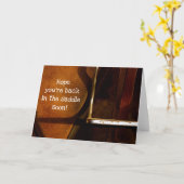 Terug in de Zadle Haal snel je Kaart (Gele Bloem)