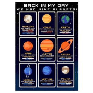 Terug in mijn tijd hadden we 9 planeten! T-Shirt