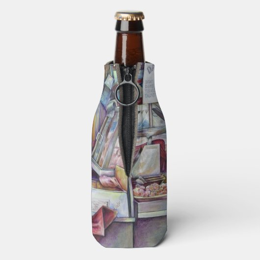 Terug in Tien minuten, vergeten de verjaardag van  Flesjeskoeler (Fles Achterkant)