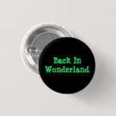 Terug in Wonderland Ronde Button 3,2 Cm (Voorkant /achterkant)