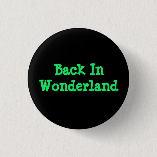 Terug in Wonderland Ronde Button 3,2 Cm (Voorkant)