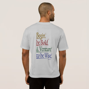Terug - Magische Horace Quote SportTek T-shirt