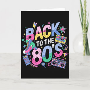 Terug naar 80s Jaren 80 Vintage Eighties Retro Ver Kaart