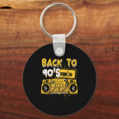 Terug naar 90 s Retro  Cassettebandje Gift Sleutelhanger (Voorkant)