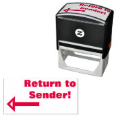 "Terug naar Afzender!" Rubber Stempel (In situ)