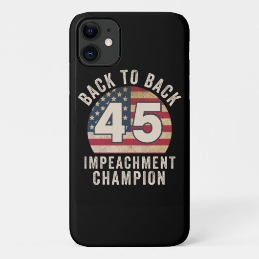 Terug naar Back Impeachment Champ American Vinta Case-Mate iPhone Case (Achterkant)