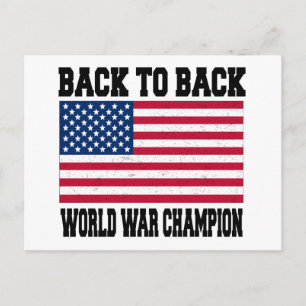 Terug naar Back World War Champion Briefkaart