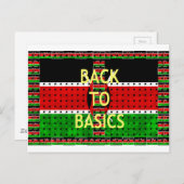 Terug naar Basics: Kenia Vlag Thema Weven Cultuur Briefkaart (Voorkant / Achterkant)