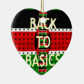 Terug naar Basics: Kenia Vlag Thema Weven Cultuur Keramisch Ornament (Rechts)