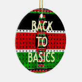 Terug naar Basics: Kenia Vlag Thema Weven Cultuur Keramisch Ornament (Rechts)