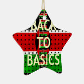 Terug naar Basics: Kenia Vlag Thema Weven Cultuur Keramisch Ornament (Rechts)