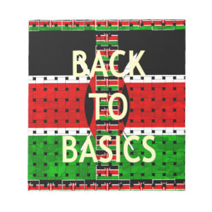 Terug naar Basics: Kenia Vlag Thema Weven Cultuur Notitieblok