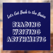 Terug naar Basisvenster Cling Raamsticker (Vel 2)