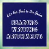 Terug naar Basisvenster Cling Raamsticker (Vel 3)