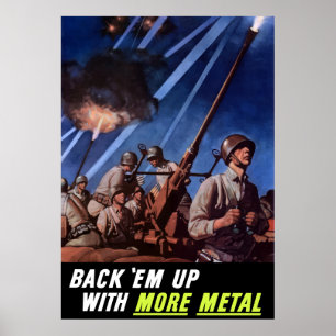 Terug naar boven met meer metaal poster