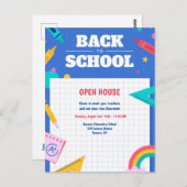 Terug naar Briefkaart op school (Voorkant / Achterkant)