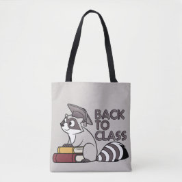 Terug naar Class 2025 Raccoon Design Draagtas