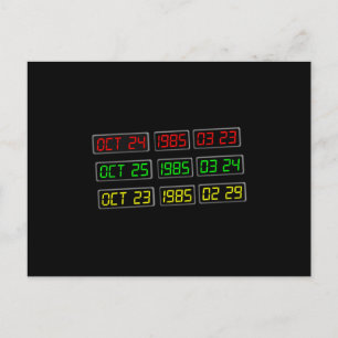 Terug naar de 80s door Tijdreismachine Briefkaart