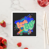 Terug naar de 80's Retro 80's Party papieren serve Servetten (Insitu)