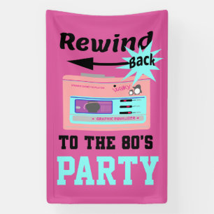 Terug naar de 80's terugspoelen spandoek