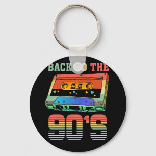 Terug naar de 90s Retro Party 90er Cassette Sleutelhanger