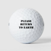 Terug naar de Aarde Golfballen (Voorkant)