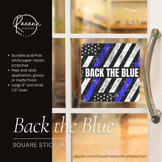 Terug naar de blauwe Sticker