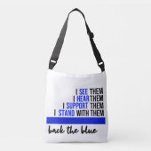 Terug naar de Blue Law Enforcement Canvas tas (Voorkant)