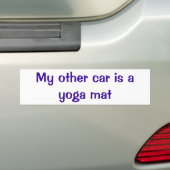 Terug naar de Bumpersticker van de Mat van het Beg (Op auto)
