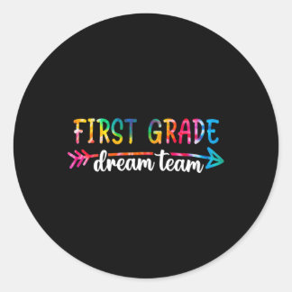 Terug naar de eerste klas van het studententeam ronde sticker