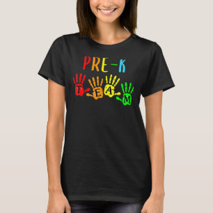 Terug naar de handdruk van het leerlingteam van de t-shirt