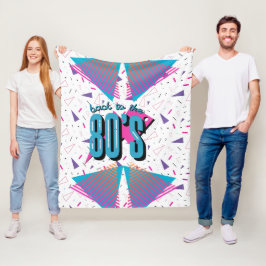 Terug naar de jaren 80 Fleece Deken