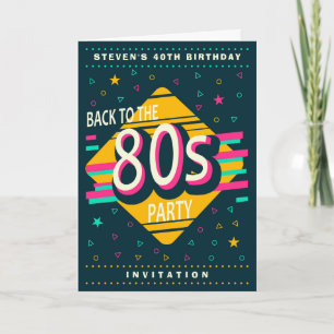 Terug naar de jaren 80 verjaardagsfeestje