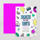 Terug naar de jaren 90 kaart (Voorkant / Achterkant)