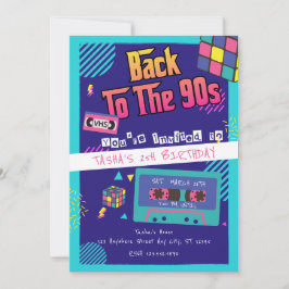 Terug naar de jaren 90 Moderne Retro Verjaardag Kaart