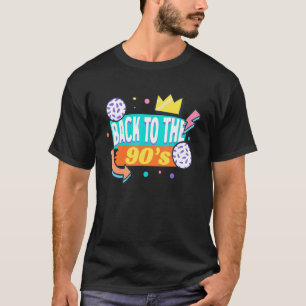 Terug naar de jaren '90 Muziek Cassette Boombox Re T-shirt