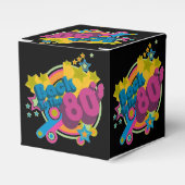 Terug naar de jaren tachtig Retro 80's Cube Bedankdoosjes (Voorkant Zijde)