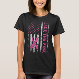 Terug naar de roze borstkankerbewustmakingsvlag To T-shirt