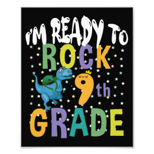 Terug naar de school ben ik klaar om de negende gr foto afdruk