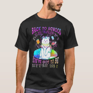 Terug naar de school. Je moet me nu al leren koken T-shirt